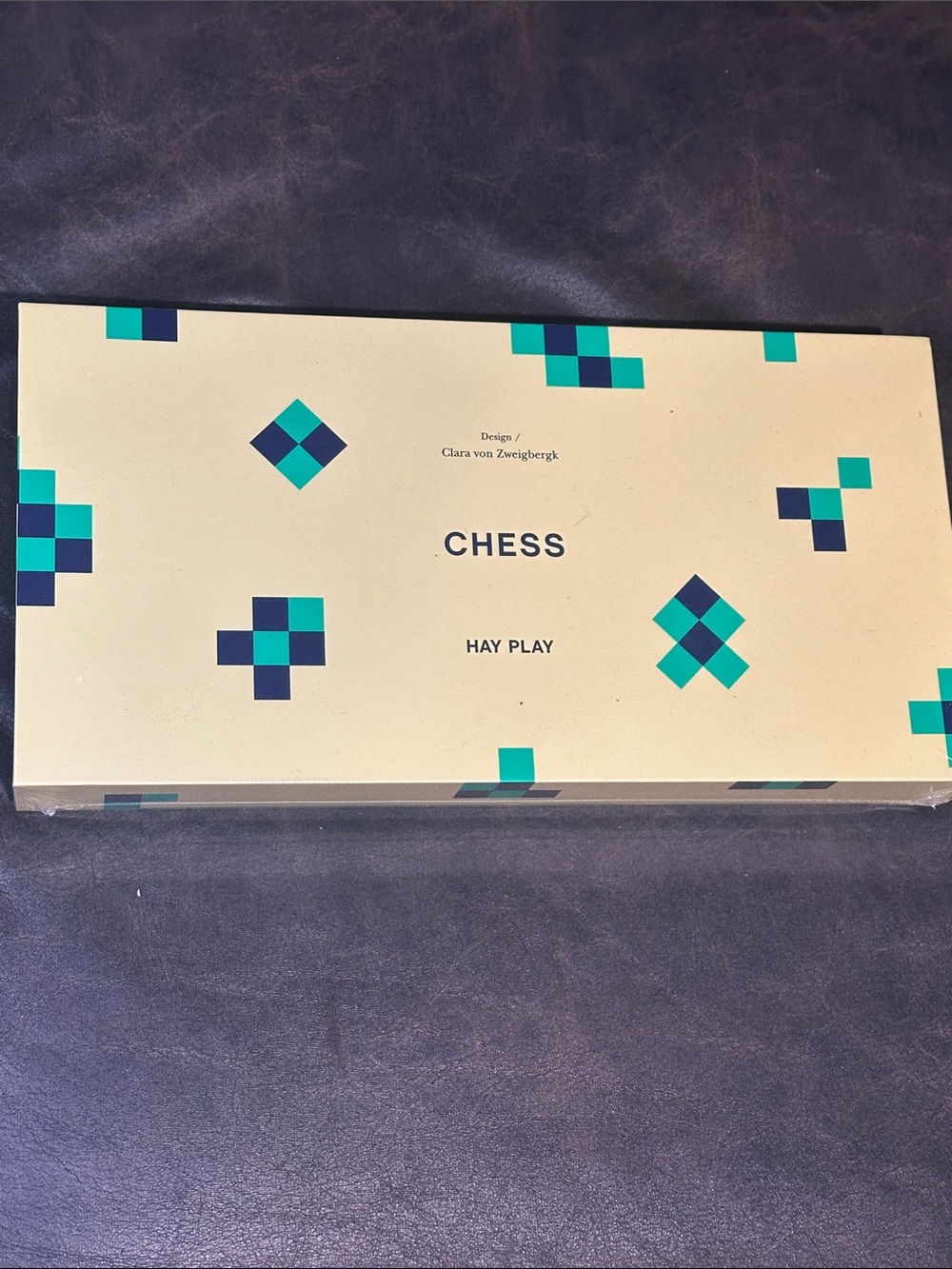 Hay Play Chess Set in Green and Navy